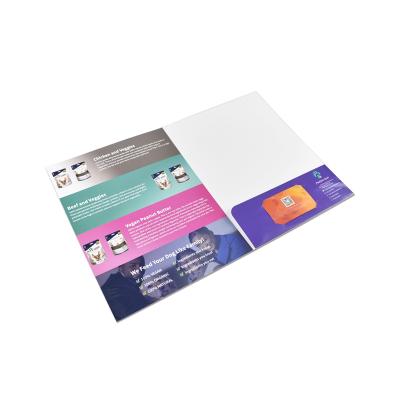 China Wholesale Customized Place Document New Double Environmental Pocket Folder Can Customize Logo And Size for sale