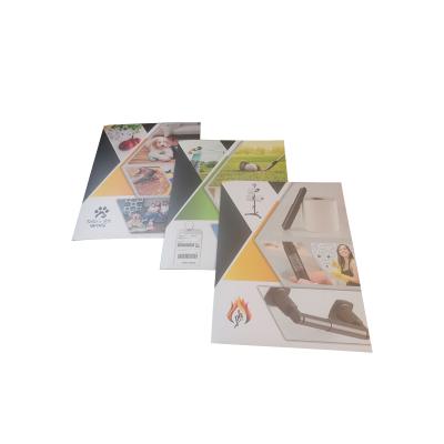 China Place Document A4 Size Customized Pocket Cardboard Paper Folder For Office Supplies for sale