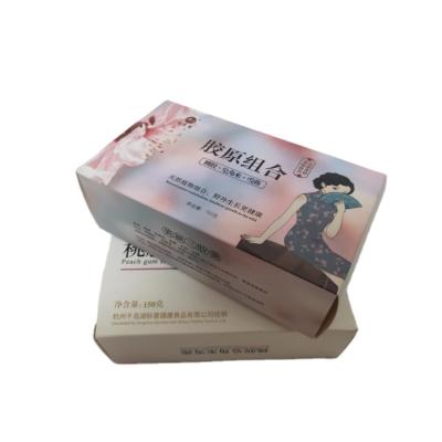 China Recyclable White Cardboard Paper Boxes Custom Eco Friendly Food And Medicine Packaging Box With Logo for sale