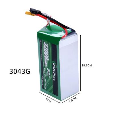 China Wholesale 22000mAh 25C 30C 22.2V Drone Lipo Battery Drone Lipo RC Drone Battery UAV Drone Sprayer Agricultural Battery for sale