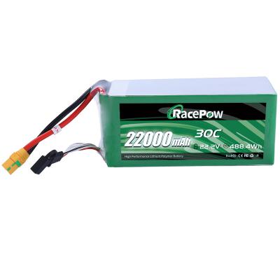 China RacePow 22000mAh 22.2V LiPo Drone Agricultural Spraying UAV Battery 6S1P 30C with AS150 +XT150 Plug for Drone Agricultural Spraying UAV for sale