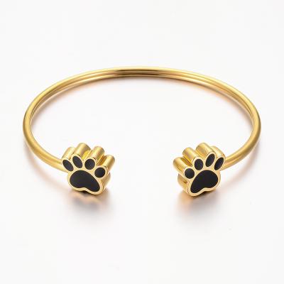 China skin-friendly & Eco - Friendly Stainless Steel Dog Paw Pet Cremation Ashes Urn Bracelet Jewelry Keepsakes for sale