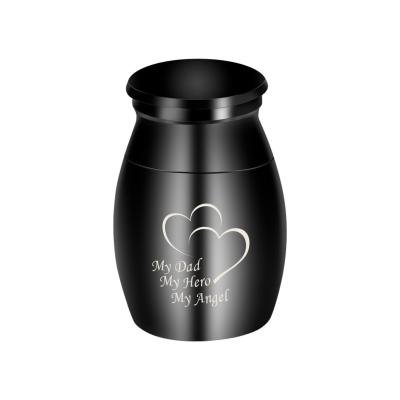 China High Polished Suppliers Heart Metal Funeral Adult Mini Cremation Urn for sale