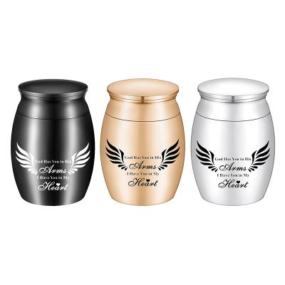 China Eco-friendly XiuYuan Stainless Steel Small Ashes Cremation Urn Keepsake Urn For Human Ashes for sale