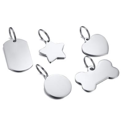 China Wholesale High Polished Customized Stainless Steel Pet ID Tags for sale