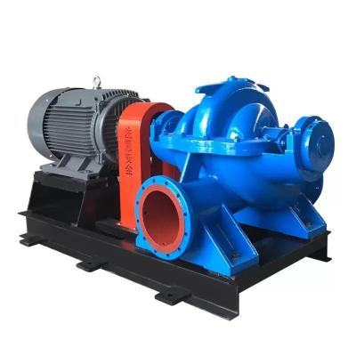 中国 Double Suction Horizontal Split Casing Pump Blue Split Case Fire Pump 販売のため