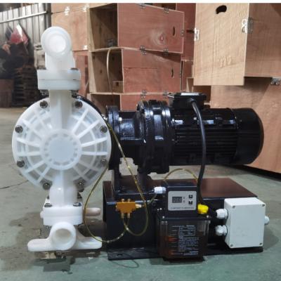 China DBY Plastic Electric Diaphragm Pump met Reductie Box Spanning 380v 440v 460v Te koop