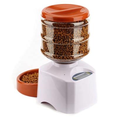 China 5.5L High Quality Non-automatic Pet Dog Feeder And Automatic Water Dispenser Set Gravity Self Feeding Food Waterer for sale