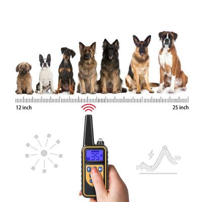 China Best Selling Viable Dots Outdoor Dog Bark Training Electric Collar 2022 Rechargeable For Pet Training for sale