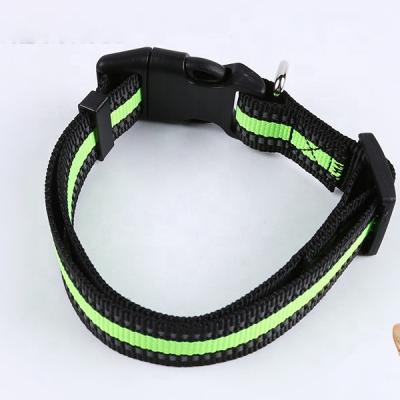 China Hot Selling Pet Dog Training Collar Viable Soft Metal Buckle Collar Retractable Pet Collar for sale