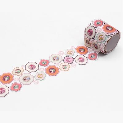 China Fashion Eco-friendly Custom Decor Handmade Floral Diy Washi Tape Masking Tape Custom Design Indian Washi Tape for sale