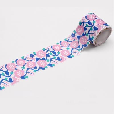 China Hot Selling Eco-friendly Custom Washi Tape Waterproof Printing Drawing Water Activated Adhesive Washi Tape Die Cut for sale