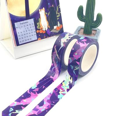 China Waterproof Wholesale Custom Printing Colorful Gold Foil Washi Masking Tape for sale