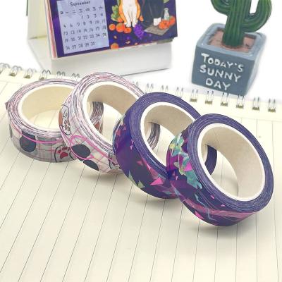 China Waterproof Factory Direct Custom Printed Gilding Manual High Quality Blanking Indian Washi Tape for sale