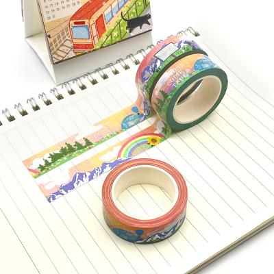 China Waterproof Custom Tape Writing Printing Custom Japanese Foil Washi Tape For Diy Craft Decoration for sale