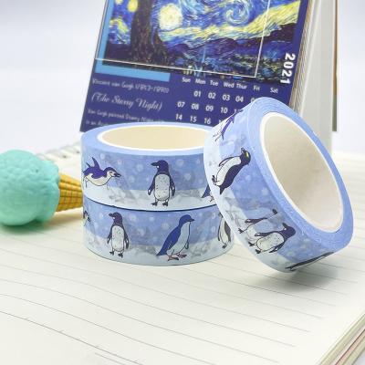 China Waterproof Custom Printing Blanking Decorative Colorful Adhesive Overlap Foil Washi Tape for sale