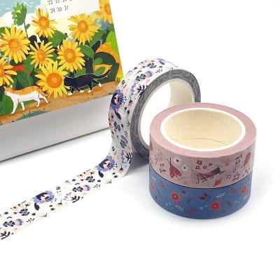 China Waterproof Chinese Customized Logo Print Washi Tape Wholesale for sale