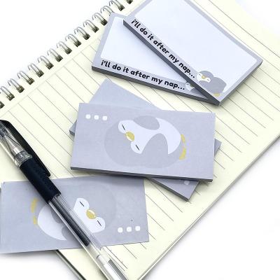 China Waterproof custom cartoon printed in a variety of shapes can be torn stick out notepads for sale