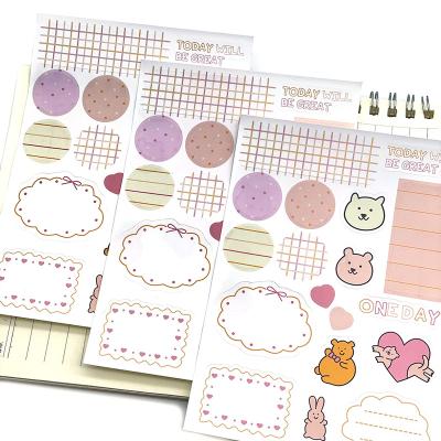 China Waterproof Wholesale Dedicated Planner Kiss-cut Stickers Exquisite Design High Quality for sale