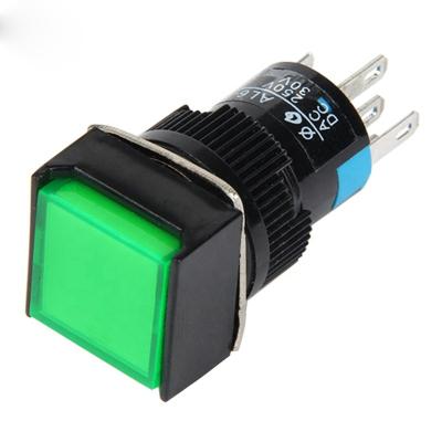 China 5 Pin Led Cap Square Self-Return 16mm Push Button Switch AB6F-M1 AB6F-M1 for sale