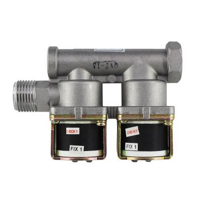 China Kitchen 24VDC Lpg or Natural Gas Commercial Gas Solenoid Switch Double Pole Electromagnetic Control Valve SL30-08-2 for sale