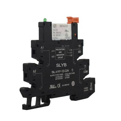 China Good Quality 24VAC/DC Mini Relay SL41FF-1Z-C2N 12VAC/DC Sealed Slim Interface for sale