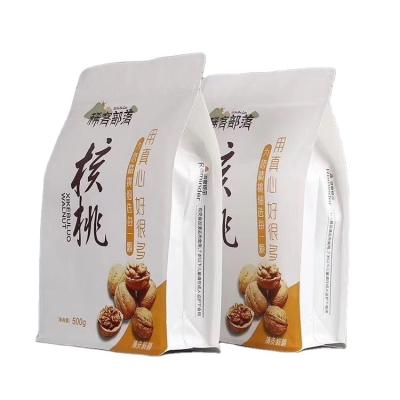 China Factory Direct Sale Moisture Proof Customized Logo Printed Plastic Packaging Eight Side Zipper Snack Seal Bag for sale