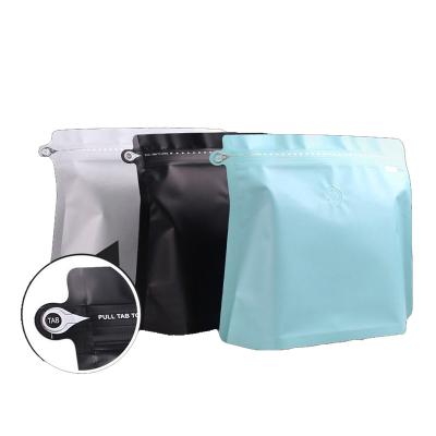 China Matelized Diamond Shape Flat Bottom Coffee Bean Bag Packaging Moisture Proof Recyclable Pouch With Valve for sale