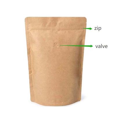 China Matte Moisture Proof Stand Up Coffee Bags With Valve Zip Lock Plastic Coffee Bags Black Mylar Coffee Bags for sale