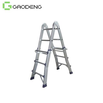 China Multifunctional Folding Ladders Household Foldable Telescopic Aluminum Ladder for sale