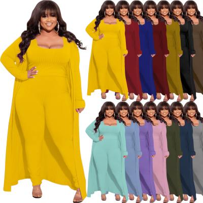 China Sustainable quality assurance going to fashion polyester daily soild color plus size 2 women clothing set dresses for sale