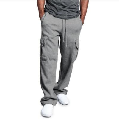 China Quan Wholesale Man Daily Thin Working Pants Polyester Anti-wrinkle Factory Fashion Loose Sweatpants For Men for sale