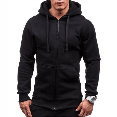 China new type Anti-wrinkle Hoodie fashion polyester sweatshirts daily sports solid hoodie for men for sale