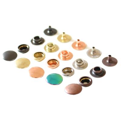 China Hot Sale Factory Plating Iron Nickel Free Colorful Line 24 Snap Button For Clothing Coat Accessories for sale