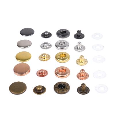 China Hot Selling Nickel Free Iron Snap Fastener Spring Snaps Buttons For Clothing Leather for sale