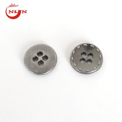 China High Quality Metal 4 Hole Dry Cleaning Alloy Sewing Button 15 Mm for sale