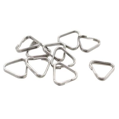 China Hot Selling 12.7 Mm Stainless Steel Triangle Metal Split Rings for sale