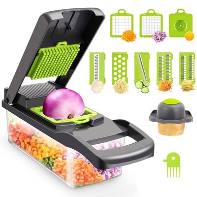 China Amazon Sustainable Best Seller 15 In 1 Kitchen Accessories Portable Multi Manual Hand Vegetable Cleaver for sale