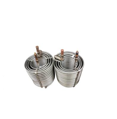 China Customizable Heater Parts Water To Air Radiator Elbow Tube Coil Cooling Heat Exchanger for sale