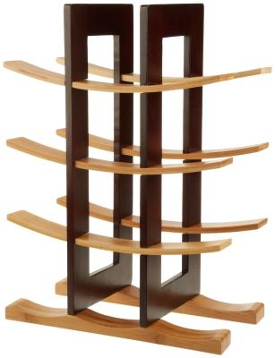 China Home Collection Decorative Wooden Floor Wine Rack / Display / Shelf Good Stability for sale