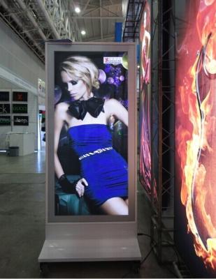 China LED magnetic suction Floor Standing Digital Signage light box / Magnetic display stand for sale