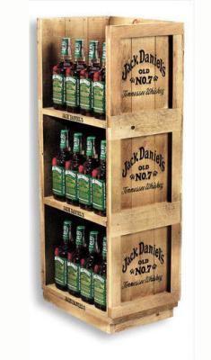 China MDF Drink or Floor Wine Rack , Retail POS wooden wine shelf 100% recyclable for sale