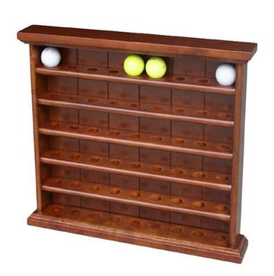 China Gabinete de madera de la pelota de golf con el reloj para 54 pedazos de pelota de golf en venta