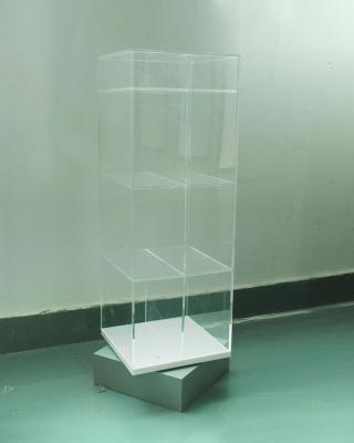 China Rotating Acrylic Pop Display Cabinets With Silkscreen Printing / counter display rack for sale