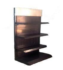 China Exhibiting Flooring Metal Display Shelf Aluminum POS Products Display Stand for sale