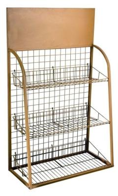 China Custom Wire Metal Display Shelf Recyclable Lightweight For Supermarket for sale