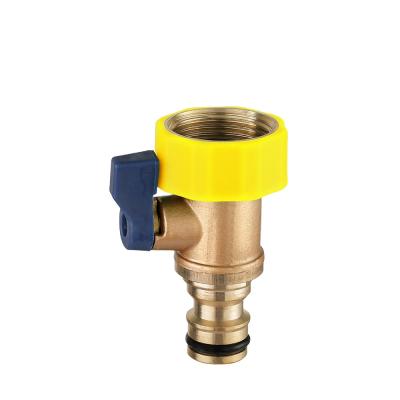 China One Way Brass Shut Off Connection Garden Irrigation Water Valve for sale