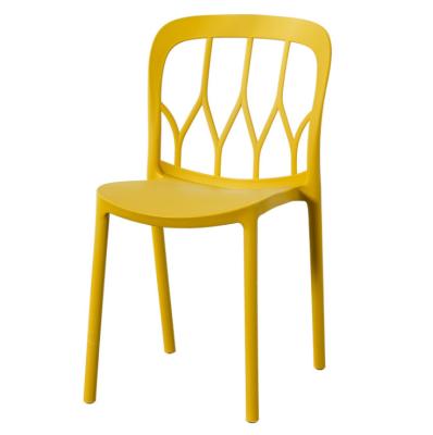 China Customized Stackable PP Extendable Chairs Outdoor Plastic Furniture Chair Colorful Plastic Garden Chair for sale