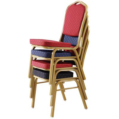 China Free sample modern stackable commerical hotel furniture cheap metal frame canvas cover banquet event chairs wedding party hotel chair for sale