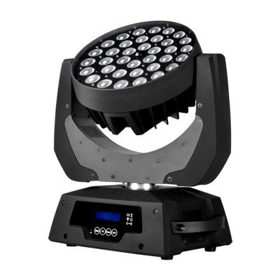 China High Quality 4-IN-1 LED Head Moving Spot Light RGBW Color Mixing, Macro Rainbow Effect, 36PCS 10W LED Moving Head Spot Light 229(D)*330( W)*437(H)mm for sale